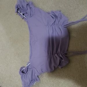 Shein petite large crop top purple 💜